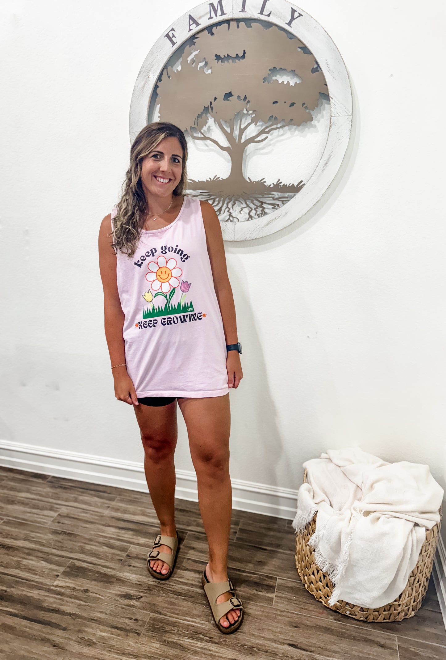 "Keep Going, Keep Growing" Comfort Color Tank Top