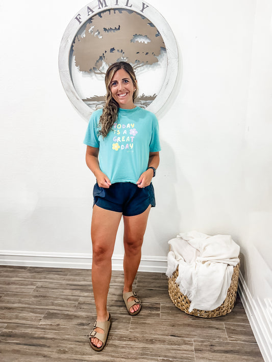 "Today Is A Great Day" LAT Crop Top T-Shirt